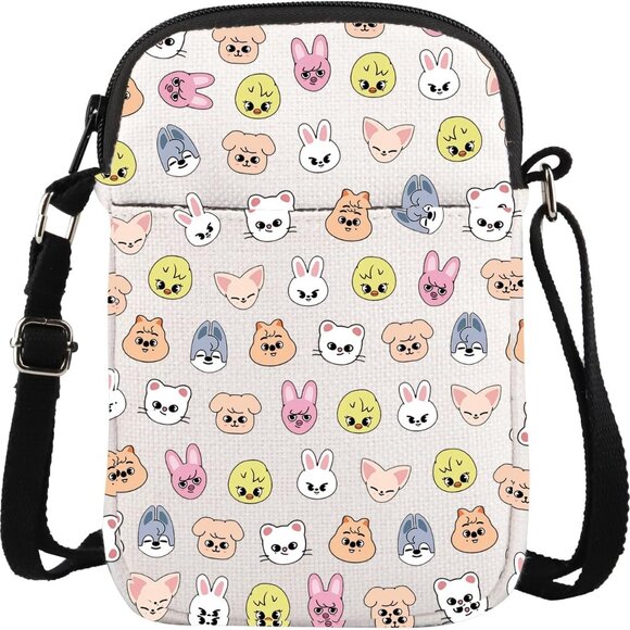 Water-Resistant SK-Z Shoulder Bag for K-POP Lovers - Multi-Functional & Trendy - Picture 1 of 8
